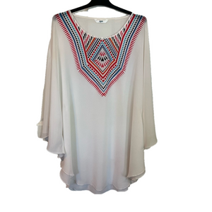 La Vie En Rose Swim Cover Up One Size White Boho Beach Poolside Vacation